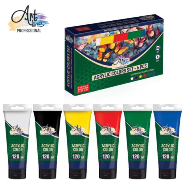 Akrilne Boje Set 6 120ml Art075