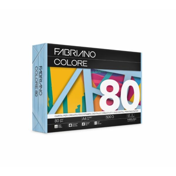Fabriano Colore A4 80g Azzuro
