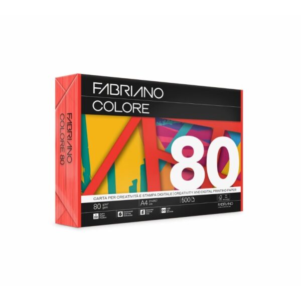 Fabriano Colore A4 80g Rosso