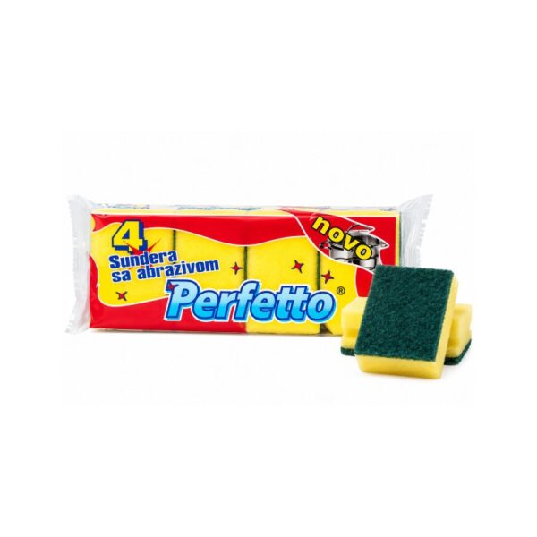 Spužva Perfetto Abrazivna Sa Gripom 4/1