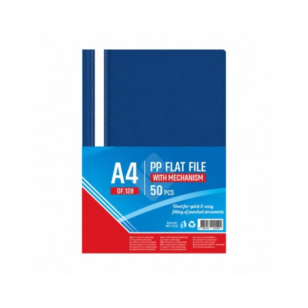 Fascika PVC Sa Polumehanikom Tamno Plava A4 OF128