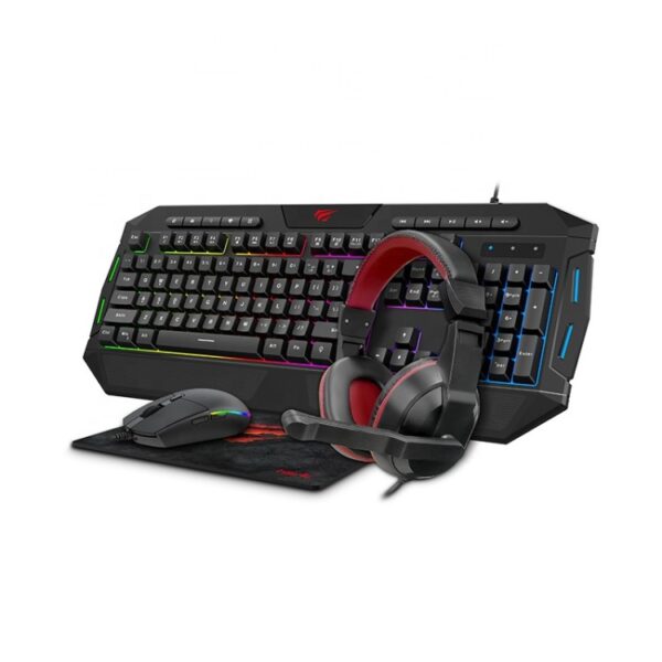 Havit KB501CM Set 4u1 Tastatura-Miš-Slušalice-Podloga Za Miš