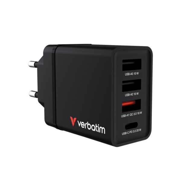 Punjač Višenamjenski Sa 4 Porta Verbatim 49700