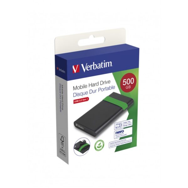 Hard Disk Prenosni 500GB USB 3.2 Verbatim 53111 1
