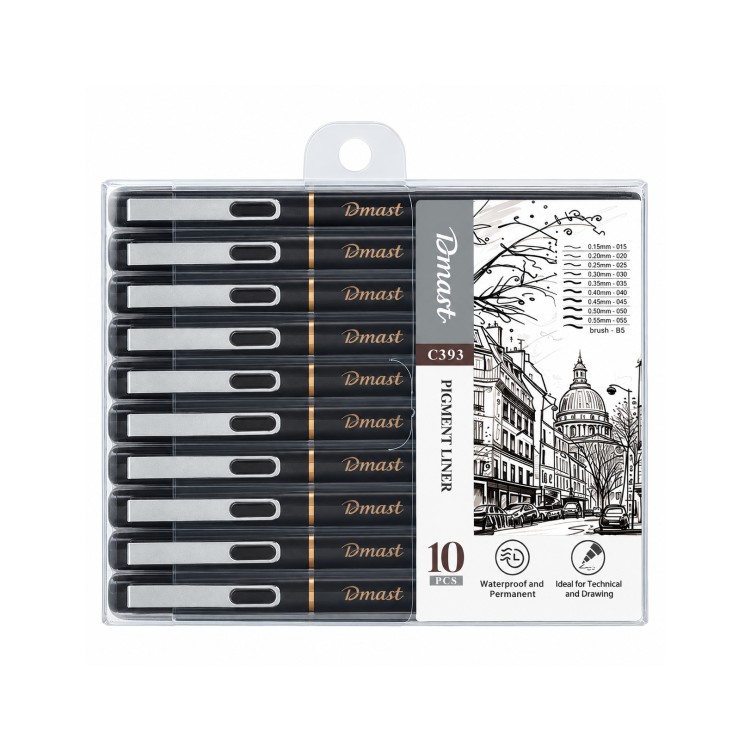 Pigment Liner Set 10 Kom Dmast Deli C393